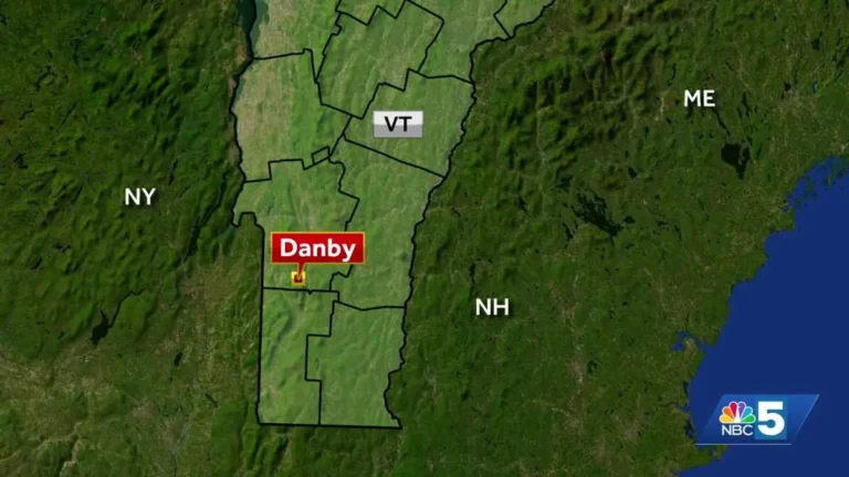 Vermont State Police response near a rural road after a fatal motorcycle crash